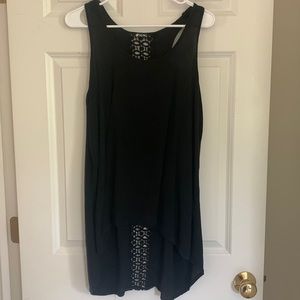 Buy 1, get 1. Lily White crochet black tank top